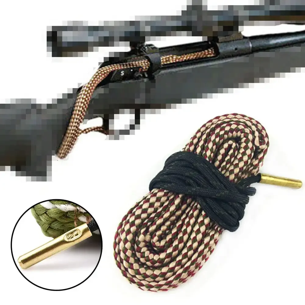 1PC Hunting Gun Bore Cleaner for .44 Cal .45 Cal,.40 Cal .41 Cal Rifle Cleaning Kit Tool Rifle Barrel Calibre Rope Cleaner Brush