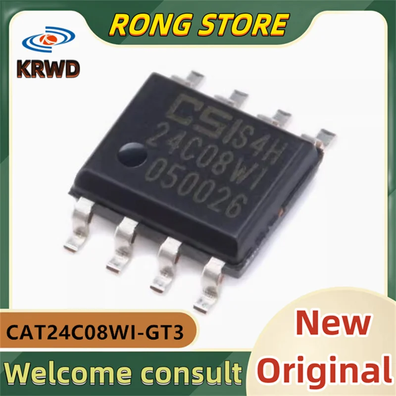 25PCS 24C08WI Neue Original CAT24C08WI-GT3 SOIC-8