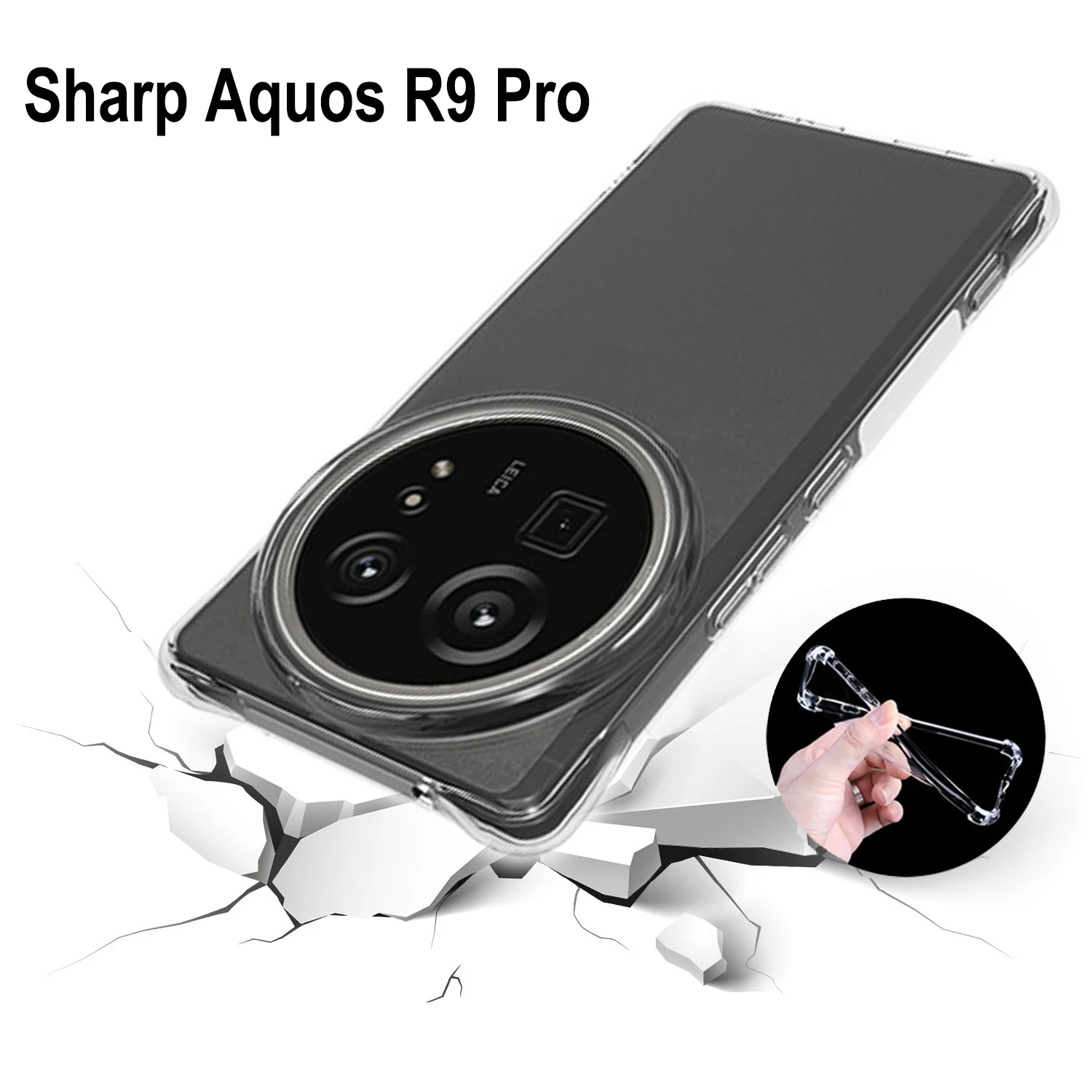 Para Sharp Aquos R9 Pro SH-54E funda de cojín de aire a prueba de golpes Airbag transparente funda trasera de silicona TPU funda de teléfono suave para Sharp R9Pro