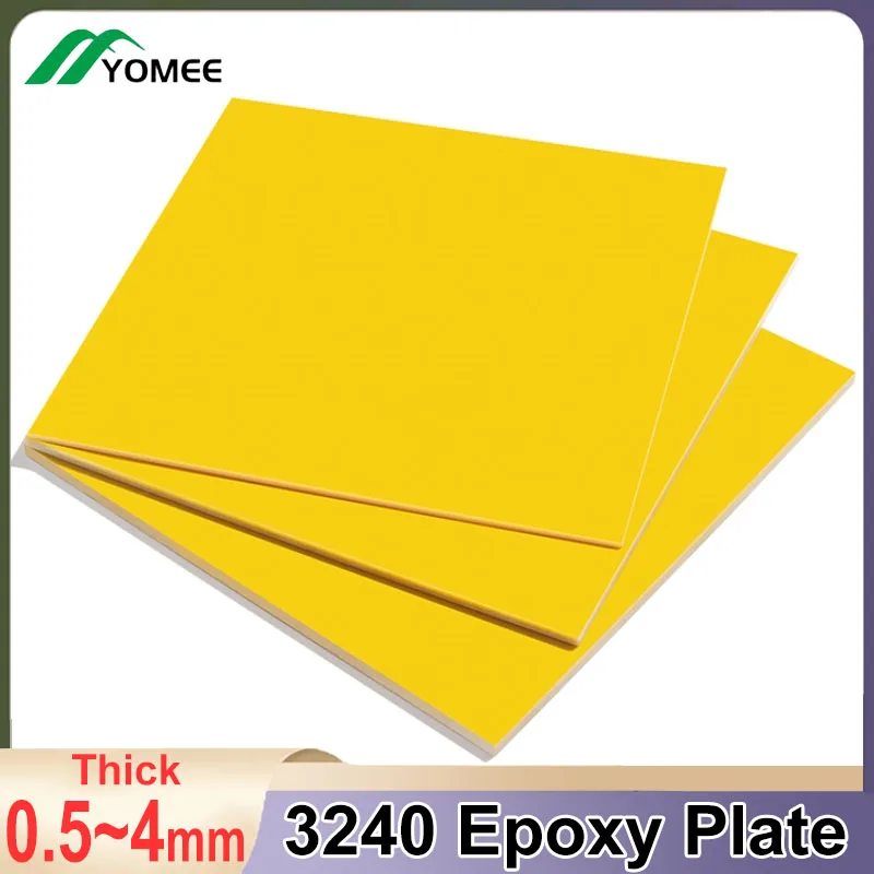 3240 Insulation Epoxy Plate Fiberglass Fiber Glass Sheet Thick 0.5mm-4mm High Temperature Resistant Battery Pack DIY Customized