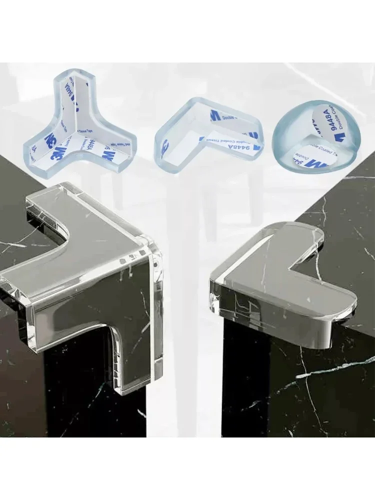 Protection d'angle de sécurité pour bébé, Protection d'angle de bord en Silicone, couverture de Protection transparente Anti-Collision pour bureau