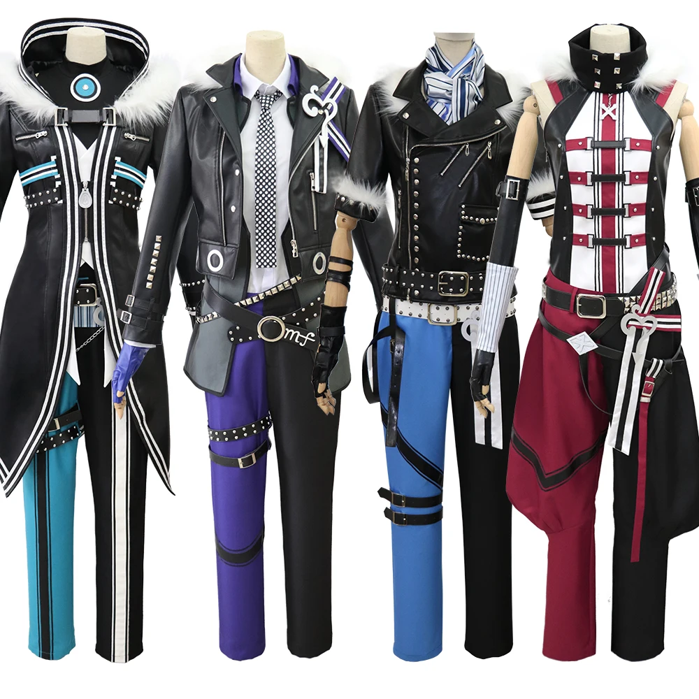 IDOLISH7 Mr.AFFECTiON Yotsuba Tamaki Ousaka Sougo Iori Izumi  Nanase Riku Cosplay leather jacketCostume Sizing customization