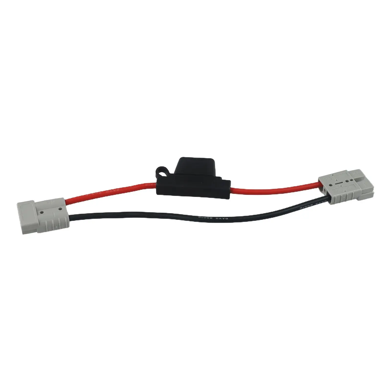 

1pc 30cm 8AWG Plug Connector Power Cable With 50AMP High Power And Efficiency Versatility Black And Red Power Cable
