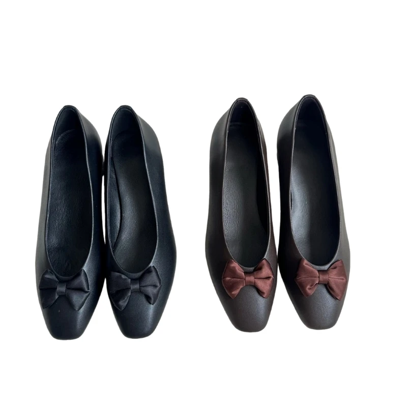 

Женские балетки с круглым носком, простой дизайн, удобные туфли без застежек, женские лоферы на мягкой подошве, туфли без застежек на плоской подошве BB1502