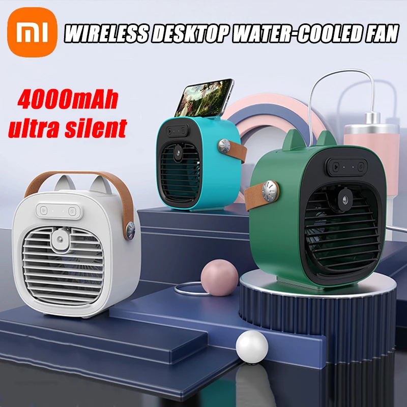 Xiaomi Portable Mini Air Conditioner Wireless Air Cooler USB Rechargeable Cooling Fan Portable Air Conditioner For Room Camping