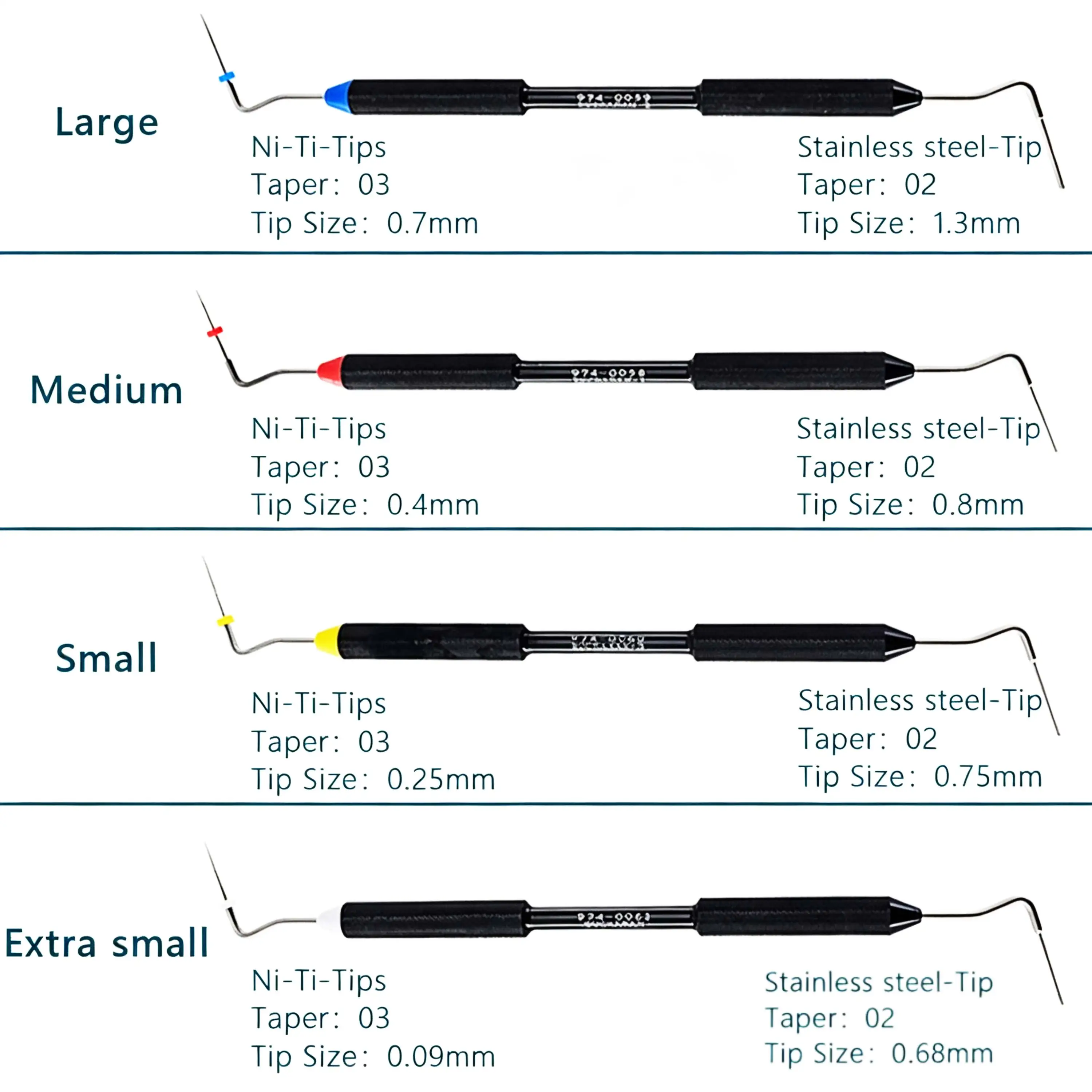 Dental Endo Buchanan Hand Plugger Double Ended NiTi & Stainless Steel Gutta Percha Vertical Compaction Canal Filling Instrument