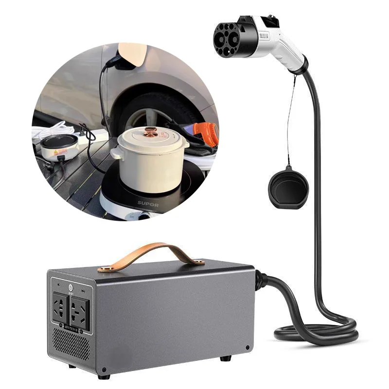 CHAdeMo V2L Descarregador V2L Veículo Elétrico Bateria de Armazenamento de Energia Carregamento Externo Modelo S Modelo Y