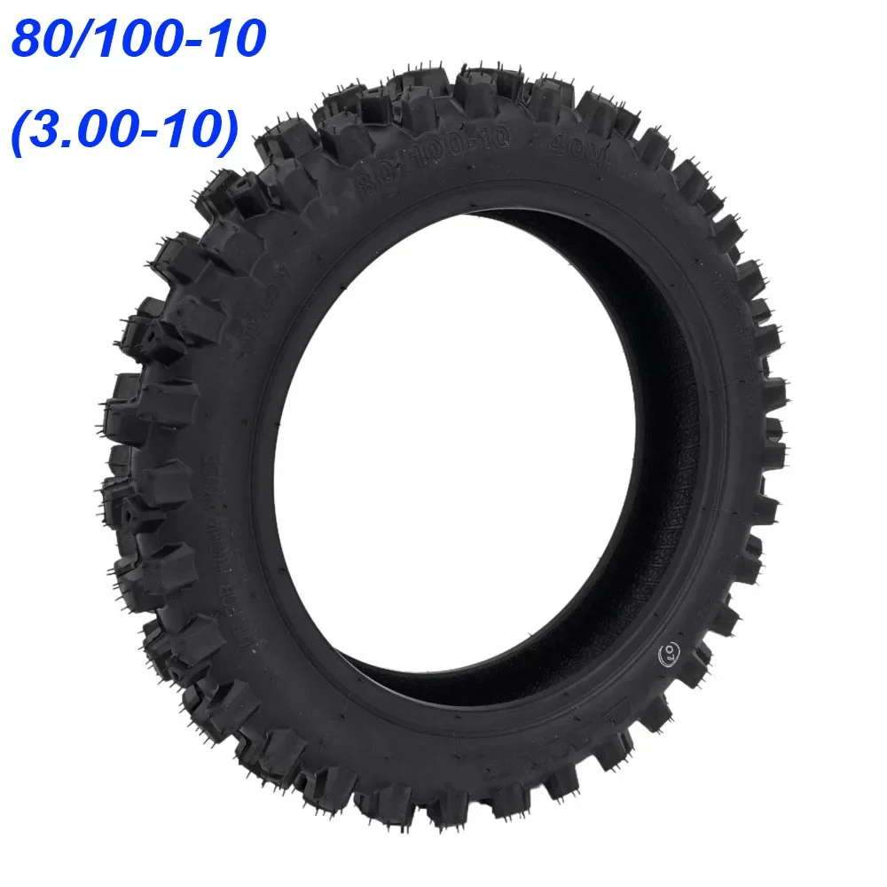 80/100-10 Dirt Tire Out Tyre 3.00-10 Or 10inch Tube Deep Teeth 10