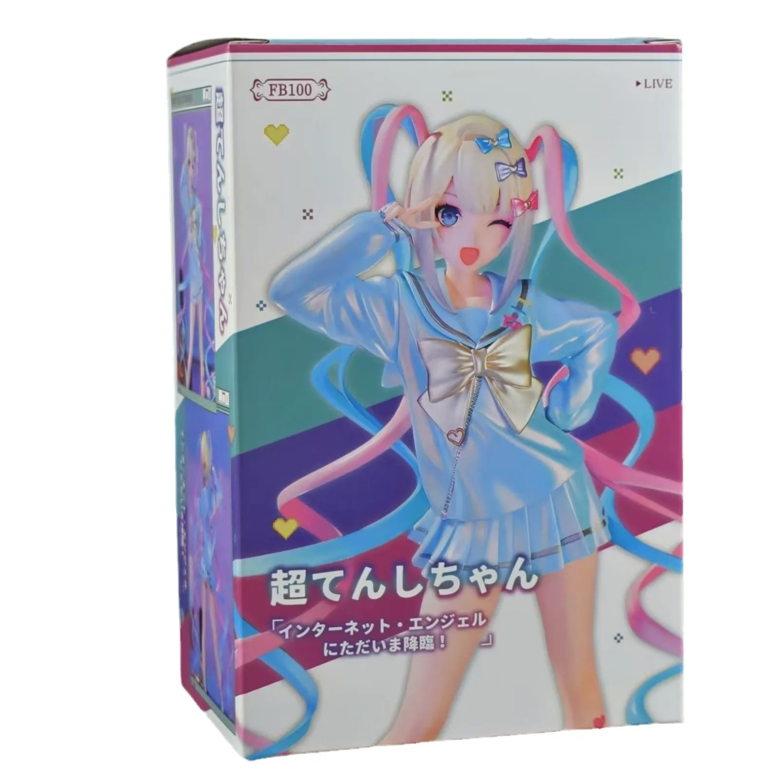 ฟิกเกอร์แอคชั่น KAngel จาก Parade รุ่น Virtual Uploader วัสดุ PVC ของสะสม โมเดลตกแต่ง ของเล่น ขนาด 17 ซม. ตัวละคร Needy Girl Overdose จากอนิเมะ แบบ Pop Up