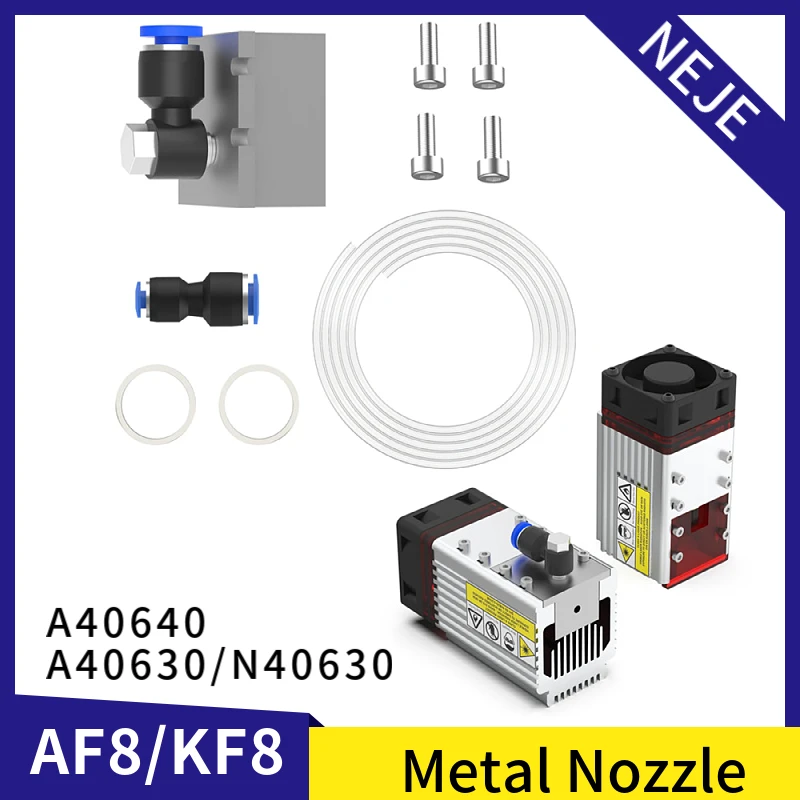 

NEJE AF8/KF8 CNC METAL AIR NOZZLE FOR NEJE A40640/A40630/N40630 LASER MODULE - HIGH PRESSURE - MAX 1.5MPA