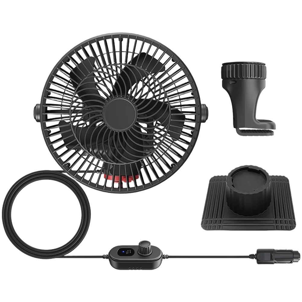 12V 24V Brushless Ceiling for fan for Trucks with Adjustable Speed 200 Degree Vertical 180 Degree Horizontal Rotation