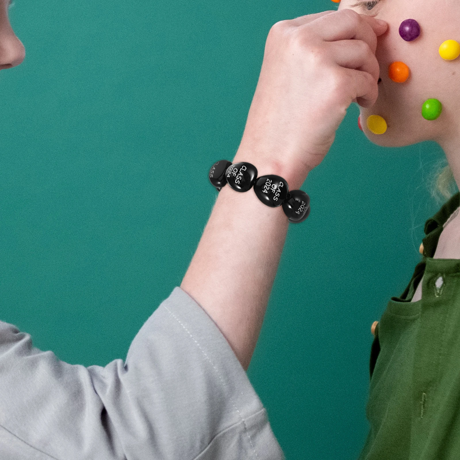 تقليد الجوز قلادة التخرج سوار الزخرفية أساور الحفلات اكسسوارات الدراسات العليا لموسم إكليلها الخرز #6