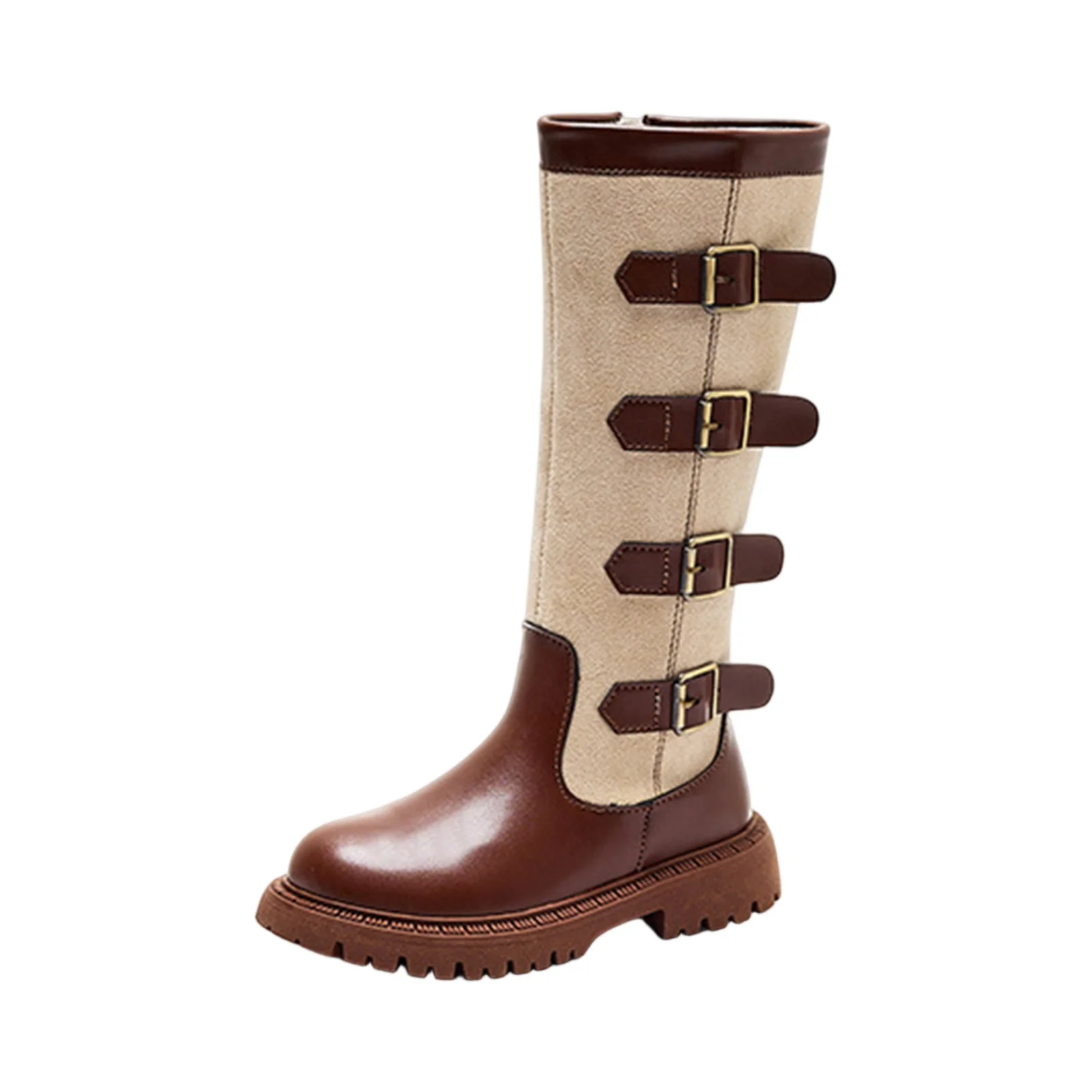 Children High Boots for Girls Autumn Winter New Fashion and Comfortable British Style Casual Versatile Trendy Leather Shoes 2026