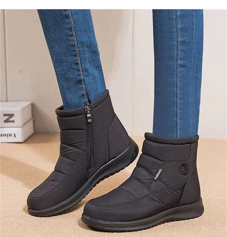 2023 Women Snow Boots Winter Waterproof Women Ankle Boots Fashion Comfortable Platform Warm Plush Winter Cotton Shoe Botas Mujer