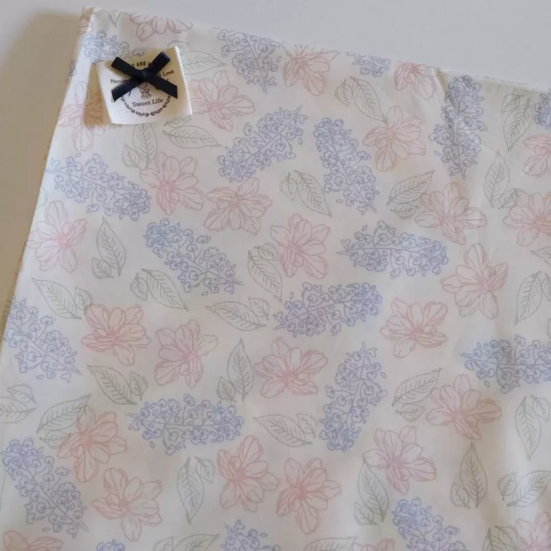 Floral Cotton Twill Fabric Handmade Headband Sewing Project Material for Creative Handicrafts