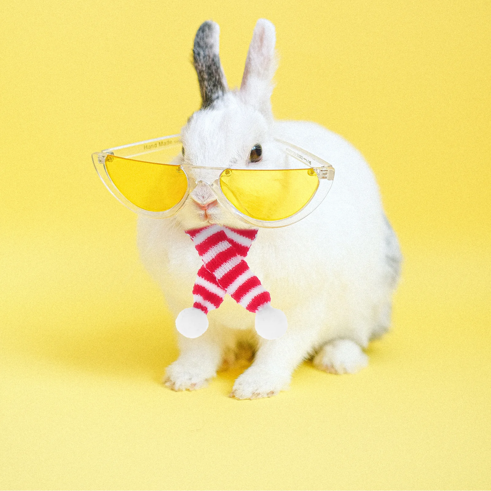 

4Pcs Christmas Pet Hat and Scarf Set Soft Lightweight Festive Decorative Photo Props Cosplay Party Supplies Rabbit Christmas Hat