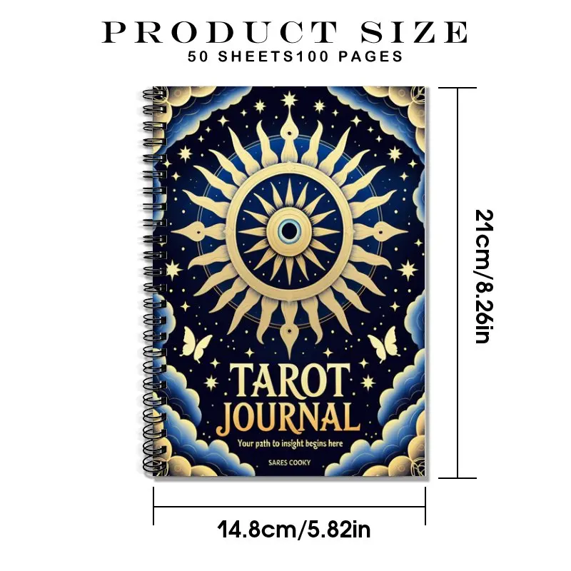 A5 tarot journal suitable for beginners and experts,suitable for all card formations below six,with gameplay group steps