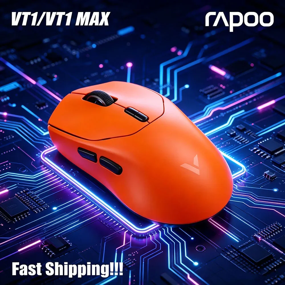 Rapoo VT1 MAX GEN 2 Wireless Gaming Mouse 53g Ultra Lightweight True 8K Polling Rate 750Hr Battery Life