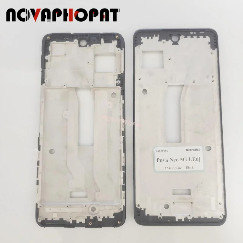 

Novaphopat LCD Frame Front Housing Cover Chassis Bezel Front Case For Tecno Pova Neo 5G LE6j