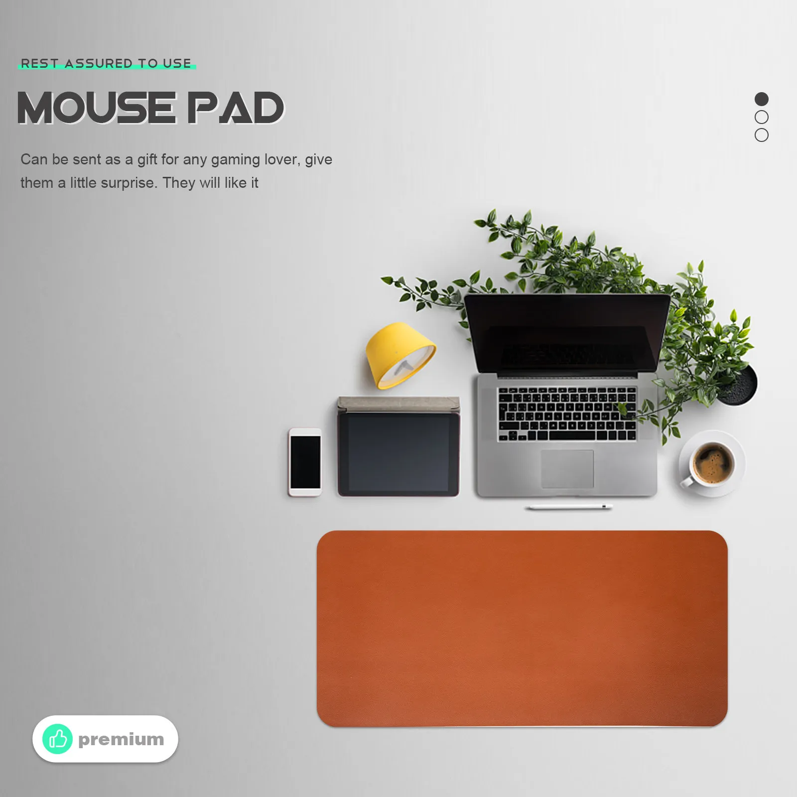 

Настольный коврик из ПУ, большой коврик для мыши, премиум-класса, стильный дизайн, портативный, легкий, с противоскользящим основанием, для офиса, игр и ноутбуков