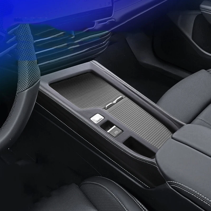 

Для VW Volkswagen Passat B9 2024 2025 кожаный коврик для центральной панели управления автомобиля, коврик для панели переключения передач MK2