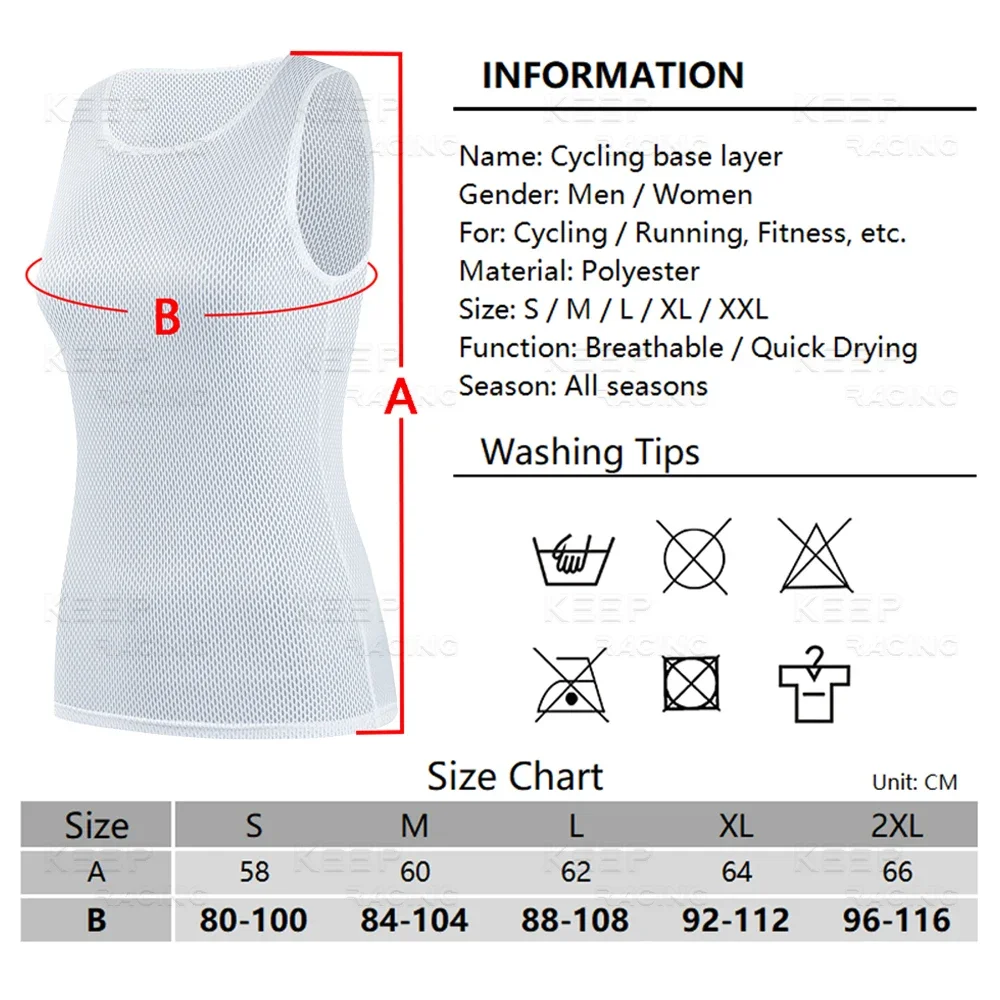 Colorful Cycling Base Layers Women Cycling Jersey Quick Dry Pink Vest Breathable Undershirt Elastici Vest White Sport Base Layer