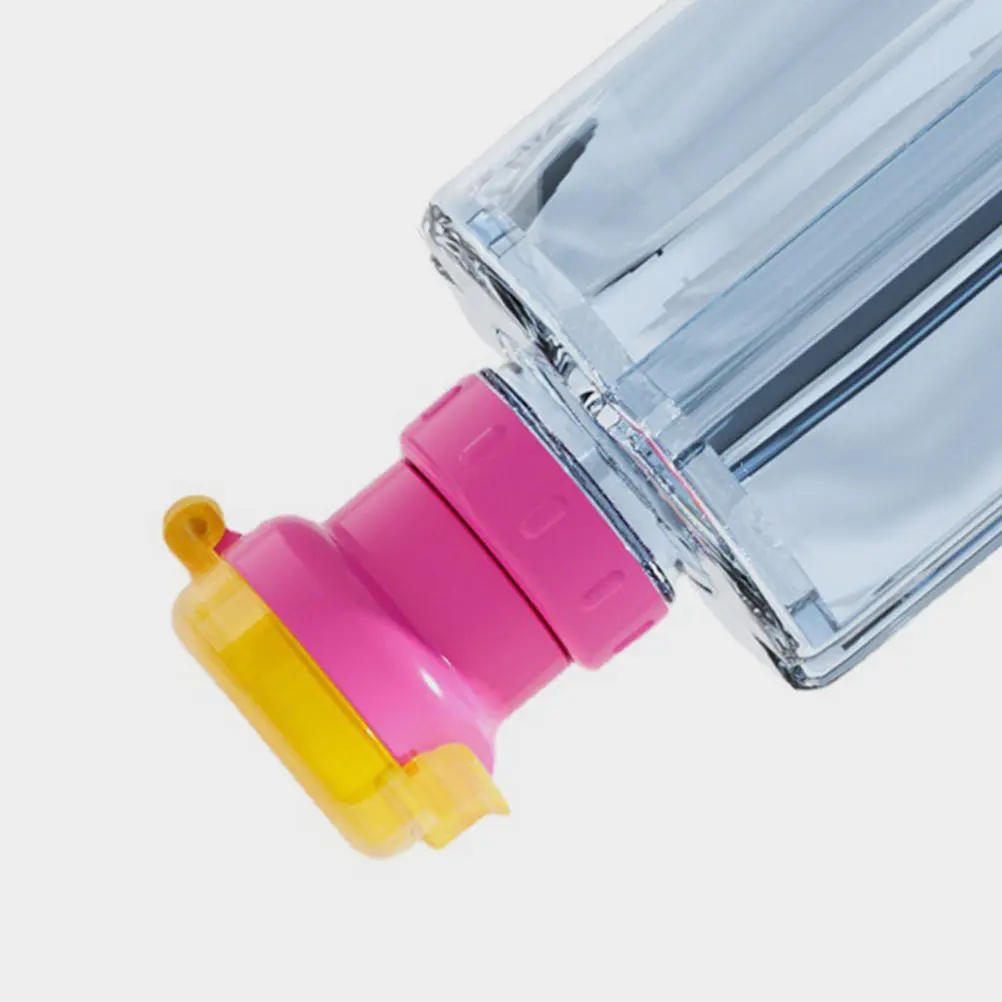 

2Pcs Spill Proof Baby Bottle Cover Straw Lid Removable Lightweight Easy Clean Sippy Caps Toddler Travel Juice Soda Caps Beverage