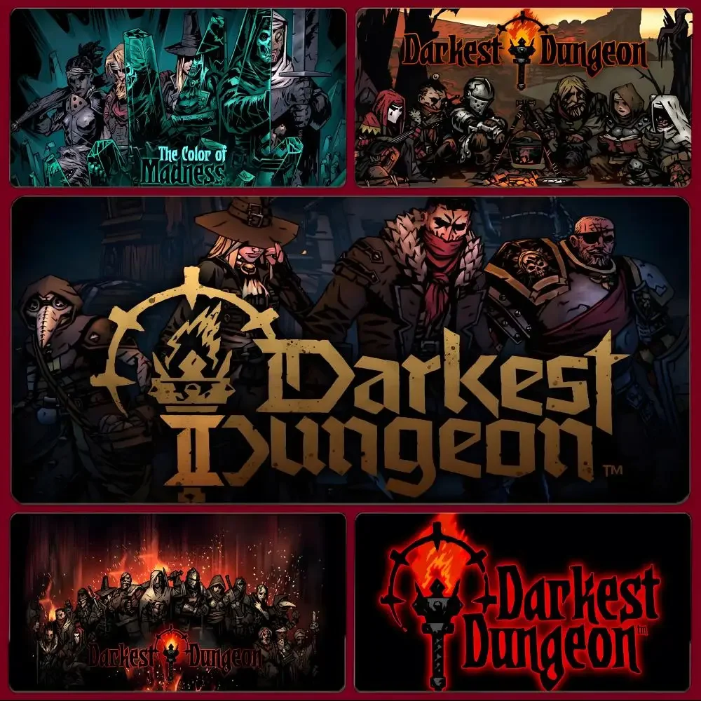 game tactical D-Darkest Dungeon Mouse Pad Large Gaming Mousepad with Stitched Edges Thickened Desk Mat PC