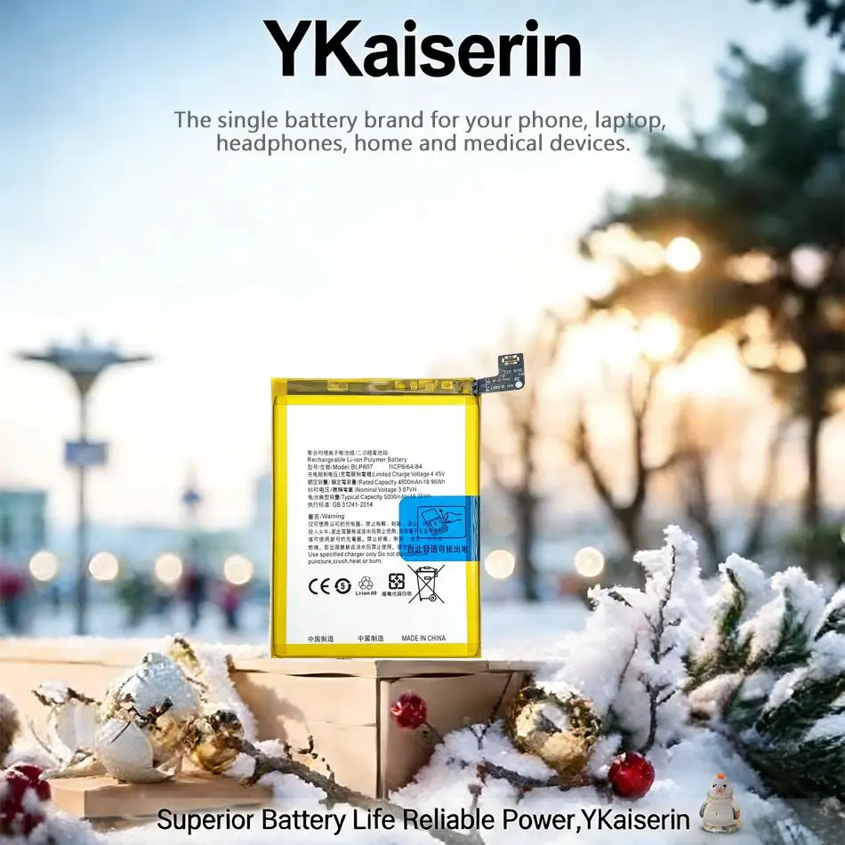 

Аккумулятор для мобильного телефона Oppo Realme 7 Narzo 30 Pro 5G Global Version BLP807, 5000 мАч, с увеличенным временем работы