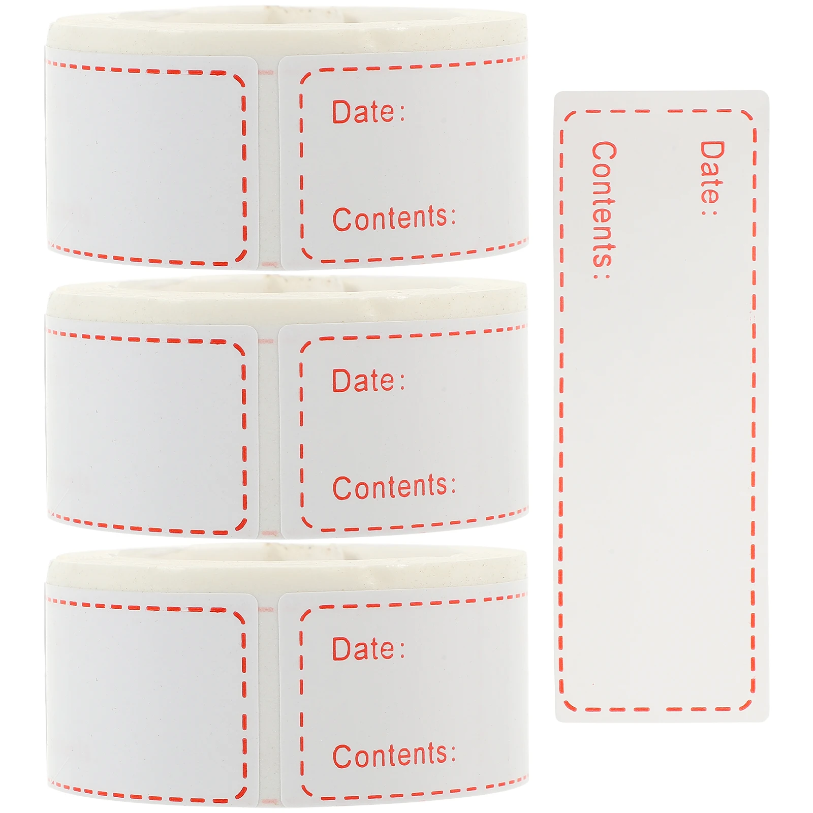 

Self Adhesive Food Stickers 3 Rolls Removable Date Labels for Jars Kitchen Storage Tags Food Labels Sticker Sheets