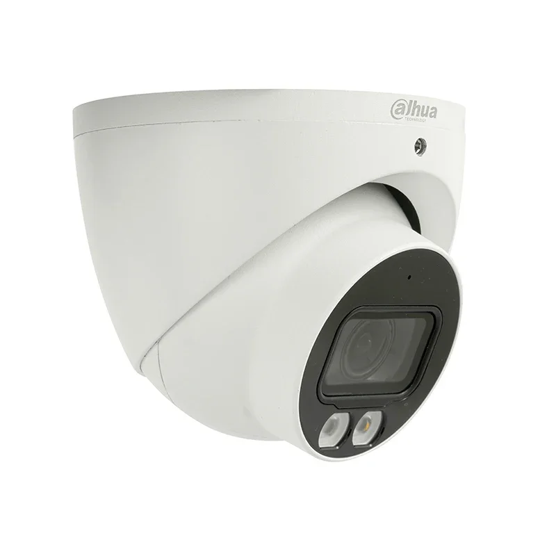 Original IPC-HDW2449T-S-LED 4MP Fullcolor Fixedfocal Eyeball Wizsense Network Camera max. Cartão Micro SD 256 G construído em microfone