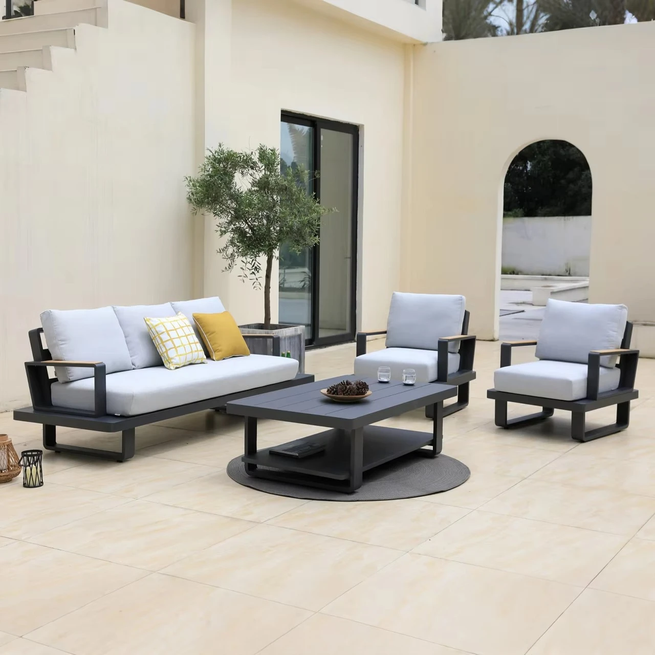 Conjunto de Sofá 3 Lugares POW - Outdoor Furniture Supplier avaliação e preço