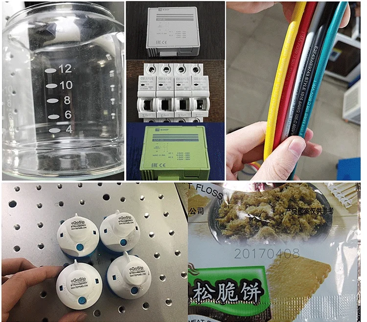 Macchina automatica per marcatura laser UV con sistema di posizionamento della visione CCD per codifica di cavi in plastica metallica di vetro ad alta precisione