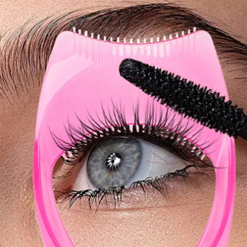 3-in-1 oogmake-uptool, inclusief wimperkaart, eyelinersjabloon en gidskaart, helpt u perfecte wimpers en eyeliner te creëren