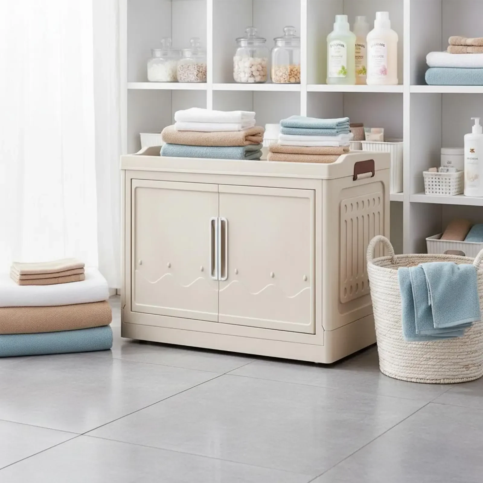 armoire-de-rangement-pliable-sans-assemblage-–-bacs-de-rangement-en-plastique-pliables-multi-niveaux-anti-poussiere-pour-enfants