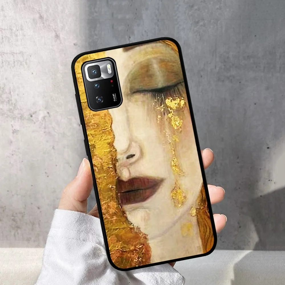 The Kiss Gustav Klimt Painting Phone Case For Redmi Note 4 X 5 A 6 7 8 T 9 9S 10 11 11S 11Epro Poco M3 pro