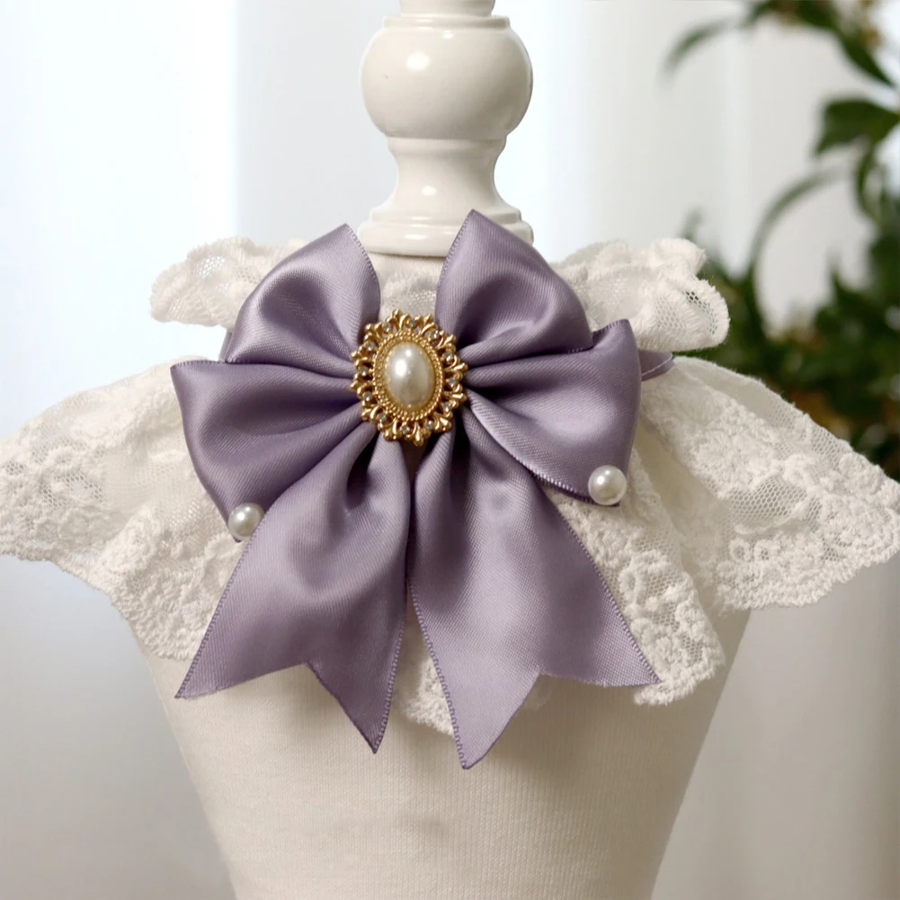 ربطة عنق من الدانتيل والقوس منشفة للحيوانات الأليفة ، لطيفة ، مريلة كلب وقطة ، زي فيفا-11.8in ، 8in ، 9 in ، 8in ، 8in ، 1: بيع بالجملة