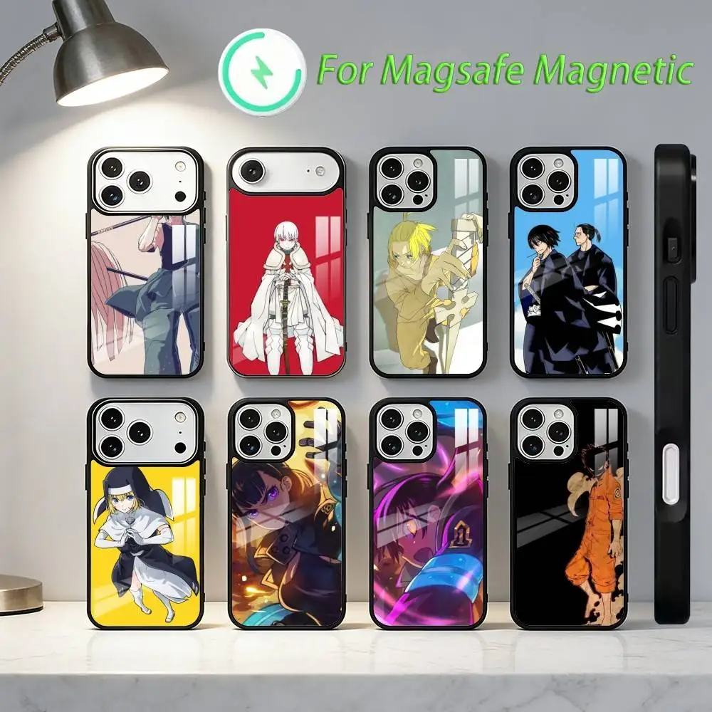 

COOL Anime F-Fire Force Phone Case For iPhone 17,16,15,14,13,12,11,Plus,Pro,Max Magnetic Wireless Charging