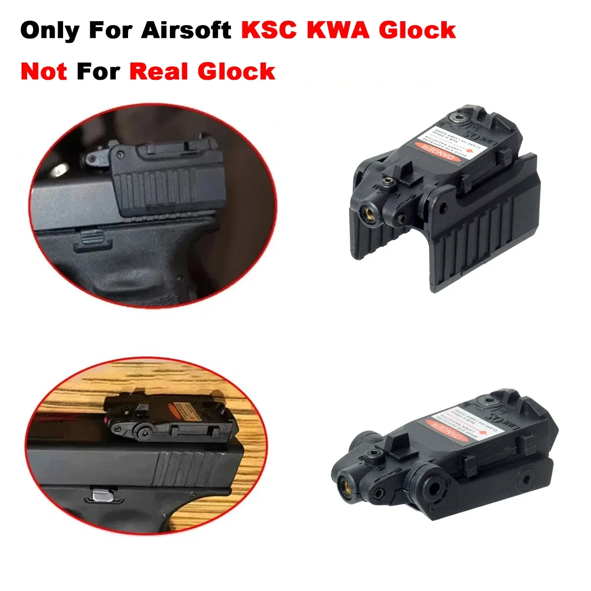 

Tactical Nylon Gun Red Laser Sight Pistol Handgun Laser Pointer KSC KWA Glock 17 18C 22 34 Series Rear Sight Hunting Accessories