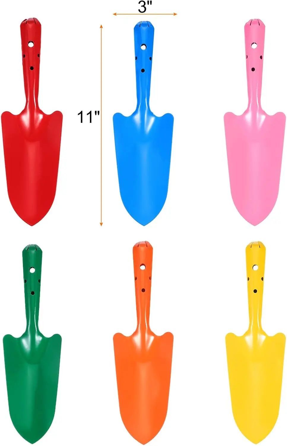 36pcs Mini Colorful Metal Hand Shovel 11