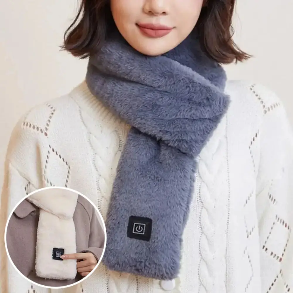 Protection Plus Velvet Scarf Heated Winter Neck Scarf Neck Warm Scarf Plush Smart Heating Scarf Neck Cover