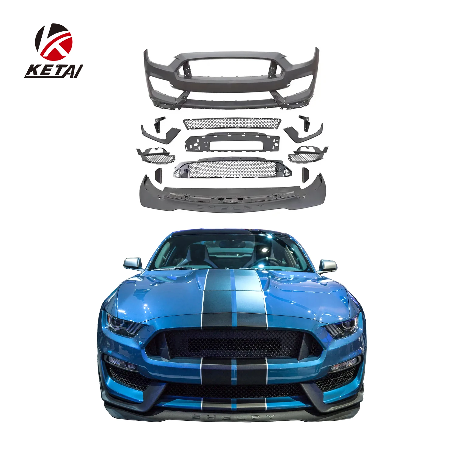 

GT350 R Style Auto Bumper Accessories Front Bumper for Mustang 2015-2017