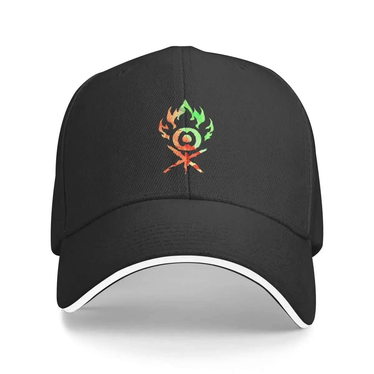 MTG Gruul Clans Ravnica Guild Insignia Logo Black Background Baseball Cap Sun Cap beach hat Golf Wear New In Hat Mens Women's