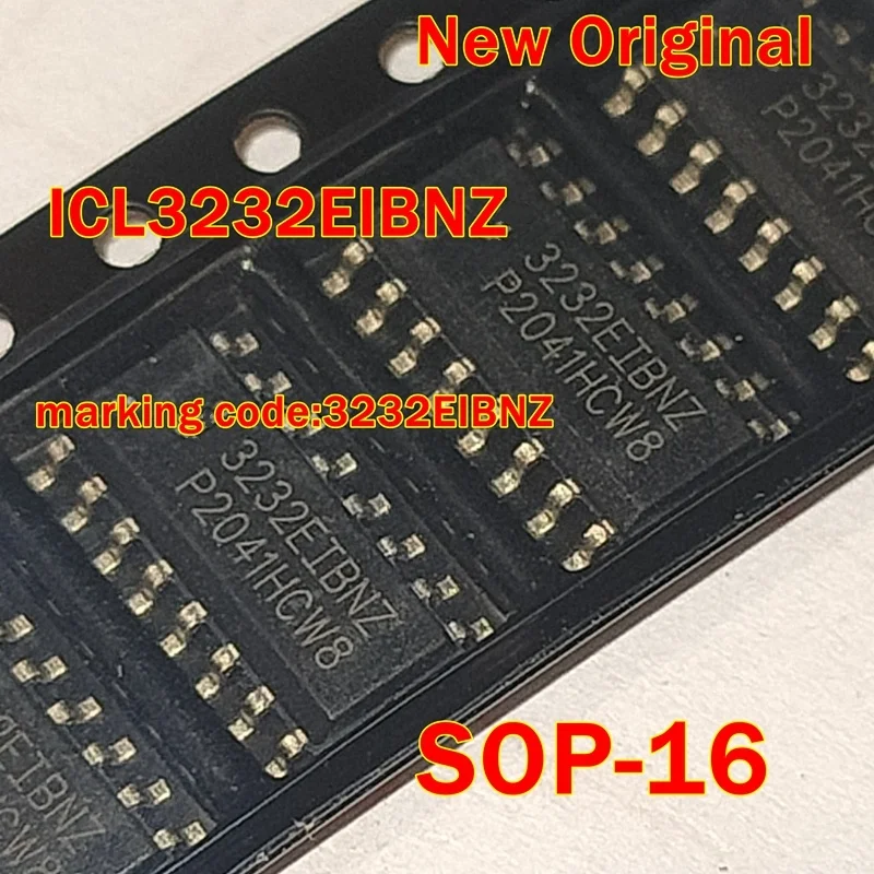 

1pcs to 100pcs ICL3232EIBNZ SOP-16 New Original marking code:3232EIBNZ RS-232 Transmitters/Receivers