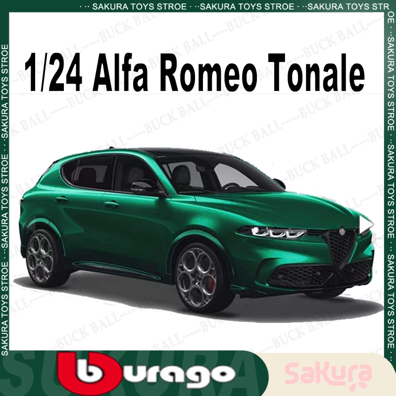 

New Bburago 1/24 Alfa Romeo Tonale Car Models Alfa Romeo Alloy Supercar Limited Edition Collectble Decor Car Toys For Boys Gifts