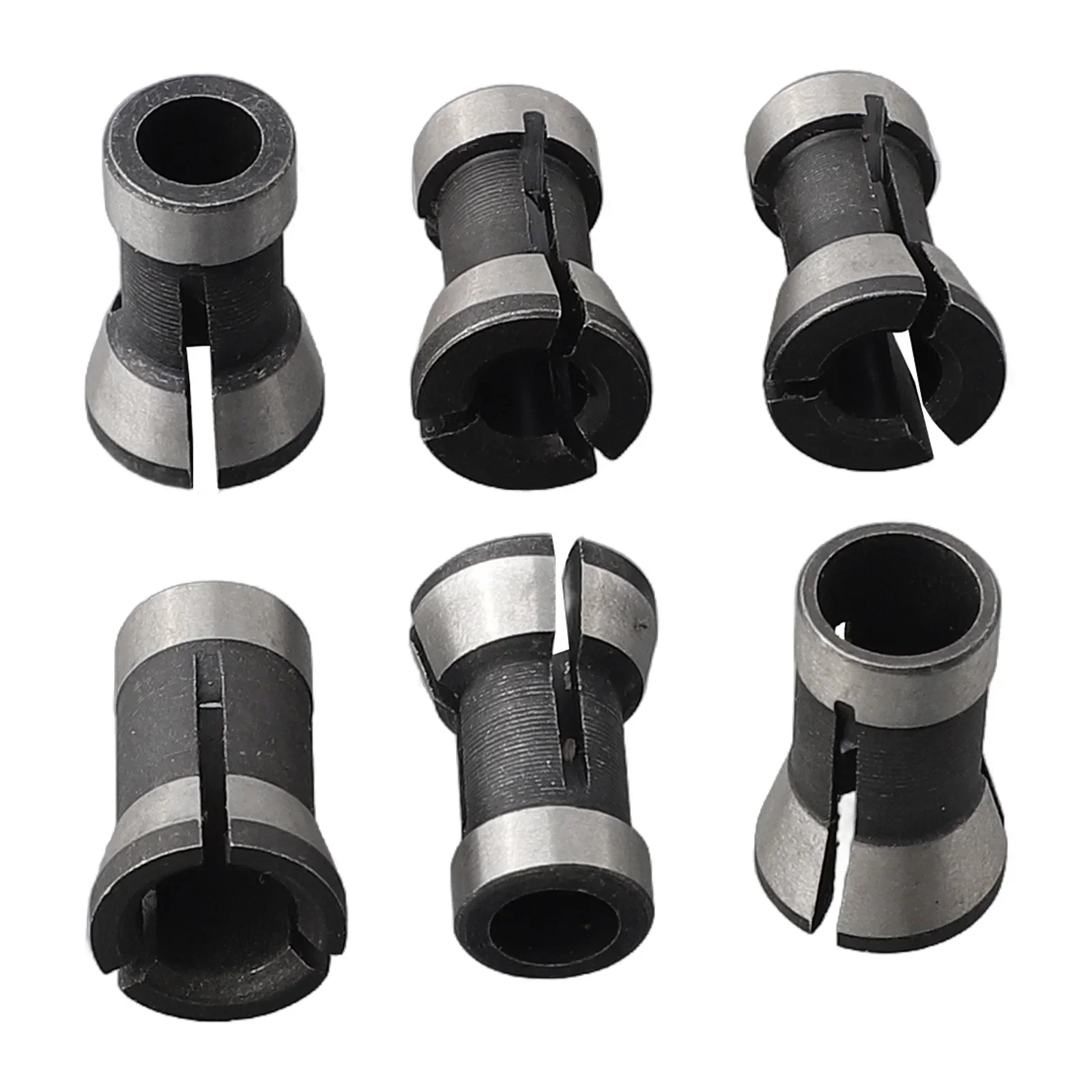 

Bit Collet Collet Adapter Carbon Steel Chuck 6/6.35/8mm Height 20mm Hole Diameter 6/8/6.35mm Wood Milling Cutter Wood Router