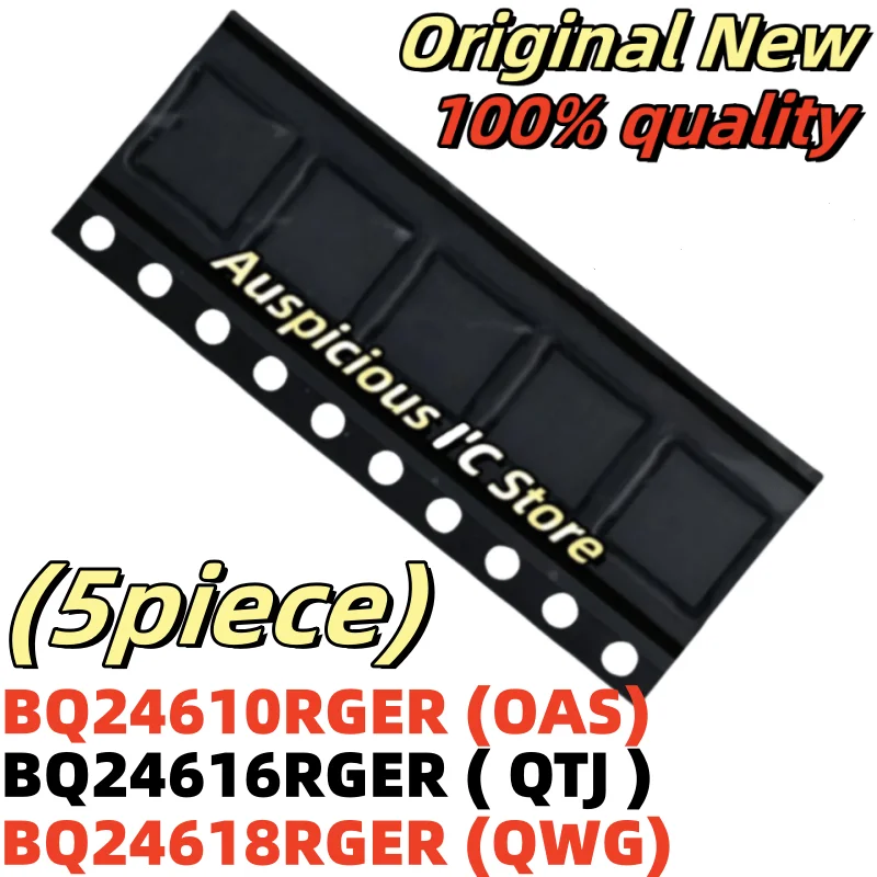 

5pcs BQ24610 OAS 0AS BQ24610RGER BQ24616RGER BQ24616 QTJ BQ24618RGER BQ24618 QWG QFN-24