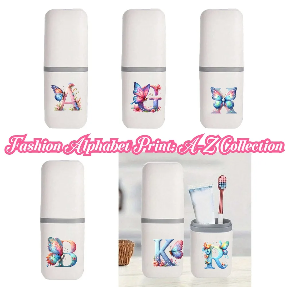 A-Z Toothbrush Holder Large Capacity Travel-Friendly School-