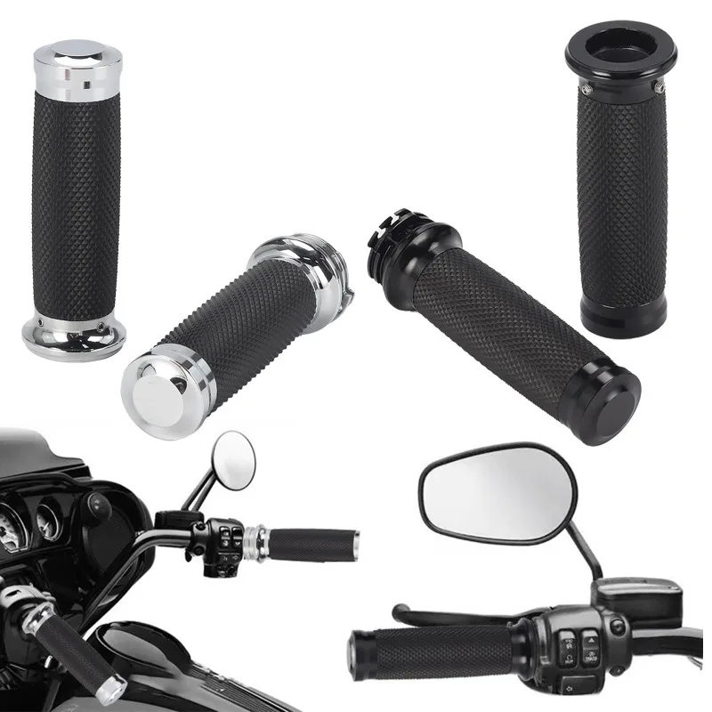 

For Harley Retro RSD 25mm Universal Motorcycle Modified Handlebar Grips Rubber