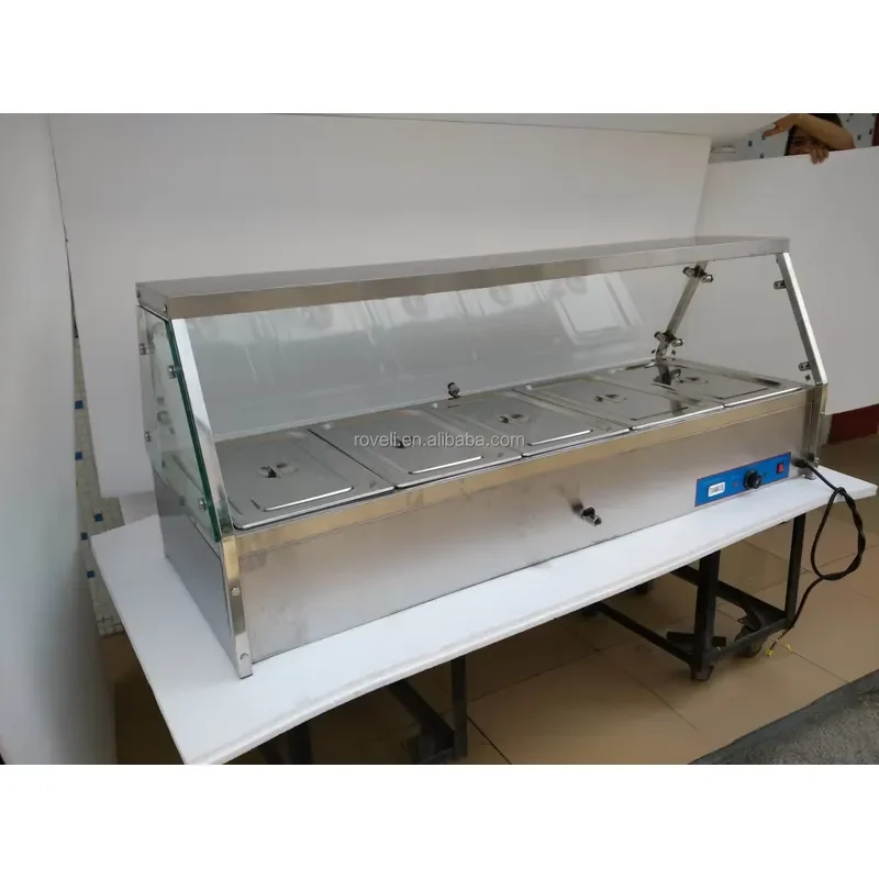 Commercial Counter Top Hotel & Restaurant Kitchen Buffet Food Warmer Display showcase Electric Bain Marie